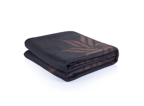 Fleece teppe i gaveeske sort 